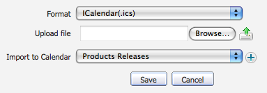 Import to an existing calendar