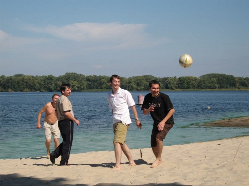 ... and some funny game which looks like beach soccer :)