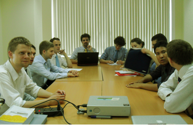 Open discussion with the students and eXoers in our meeting room.