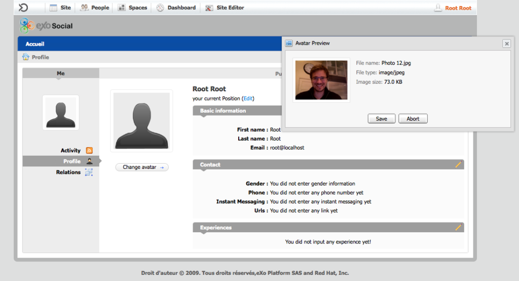 eXo Platform: eXo Social 1.0 beta 1 for GateIn | Company Intranet Software