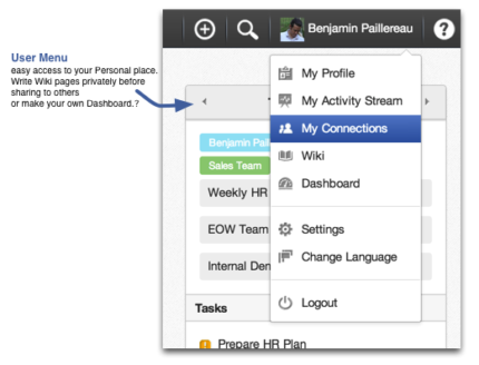 Team Collaboration Software - eXo Platform 4 Highlights: New Navigation