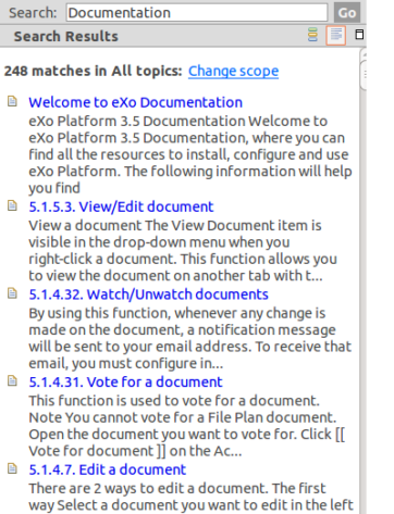 Customize Eclipse Infocenter for the new eXo documentation | eXo