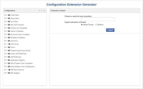 eXo Platform: Kick start your project with the Extension Generator 1.1