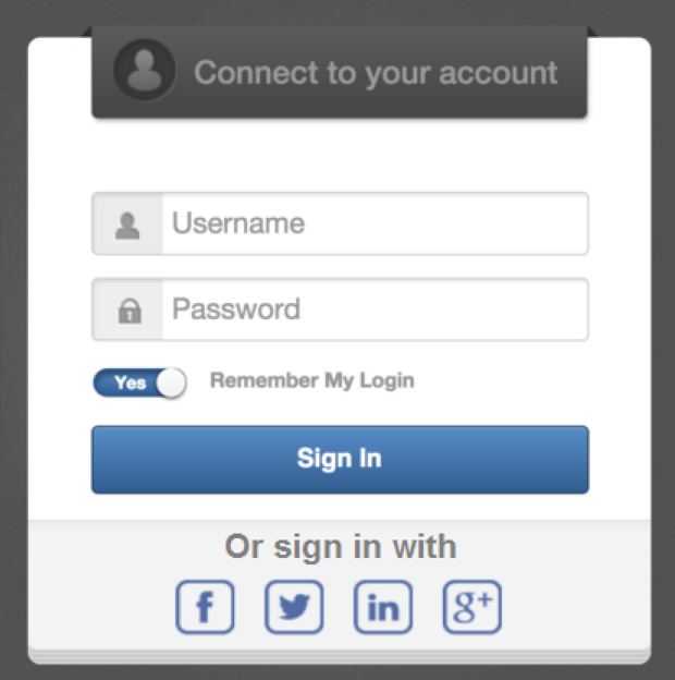 Easier connection with social networks accounts