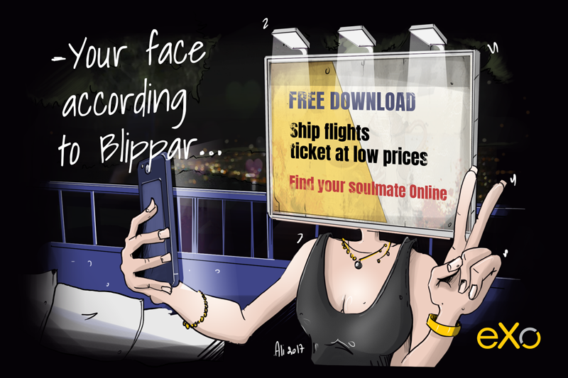 Blippar digital billboard