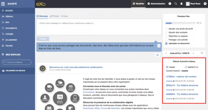 eXo GitHub integration app - eXo Platform