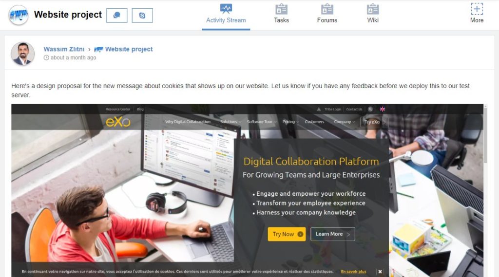 eXo Platform : digital marketing team