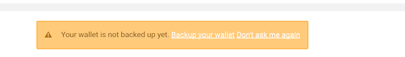 Backup your eXo Wallet