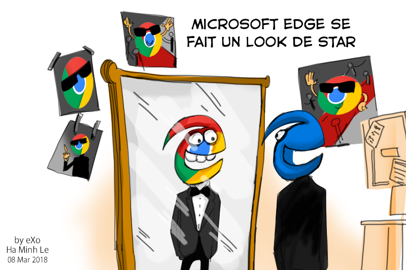 Microsoft edge se fait un look de star