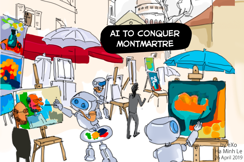 AI to conquer Montmartre | Cartoon of the week - eXo Platform