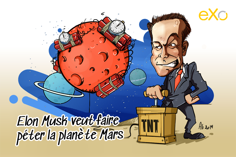 Elon musk veut faire péter la planète Mars