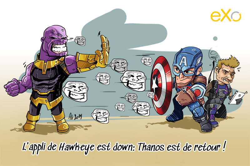 L'appli de Hawkeye est down: Thanos est de retour
