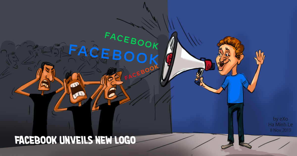Facebook’s new logo: because we like yelling online for no reason | eXo
