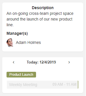 Space widgets managers list eXo Platform 5.3