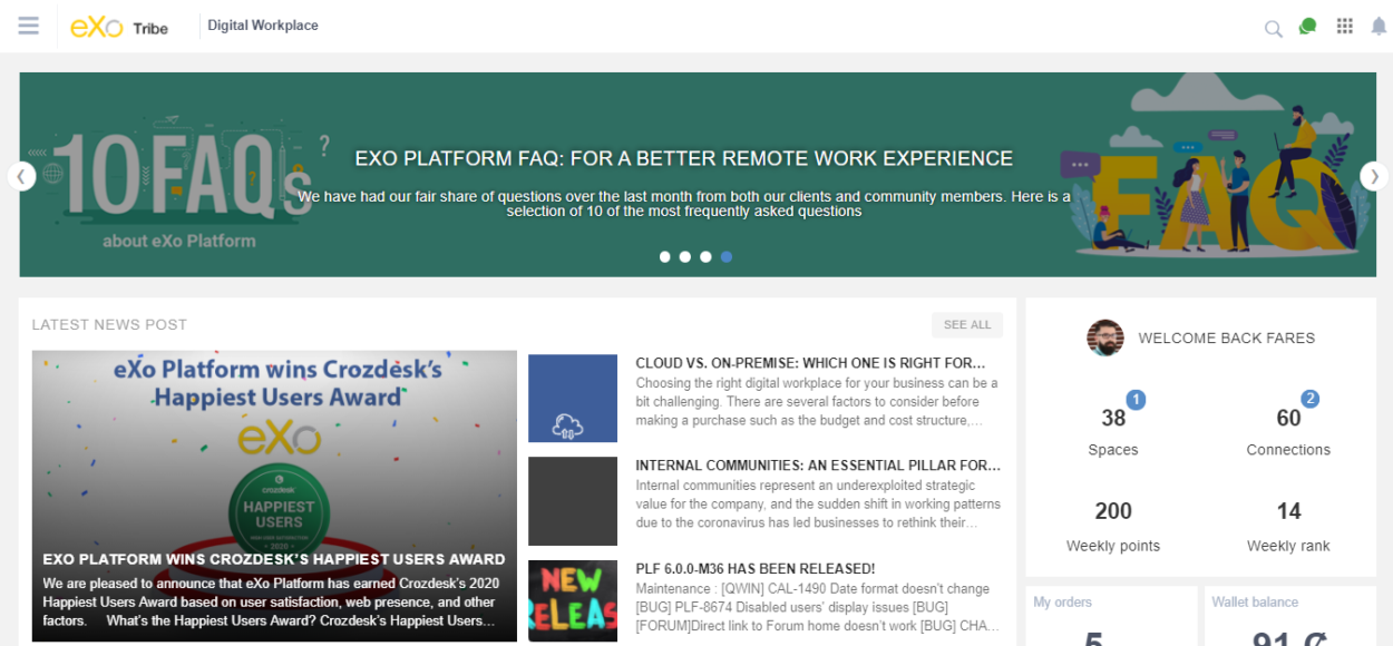Release of eXo Platform 6: A revamped digital workplace and remote work ...