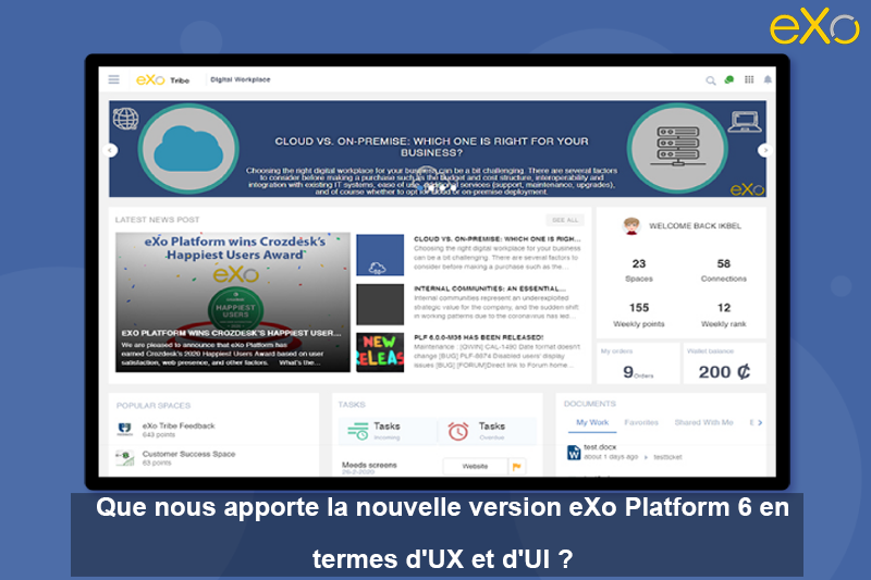 UX et UI, eXo Platform 6