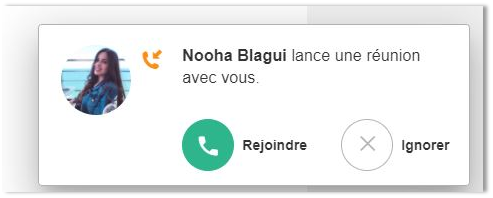 Notifications d’appel Jitsi dans eXo Platform