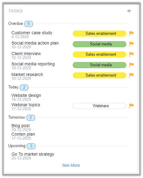 eXo Platform 6: Task Management Quick Access