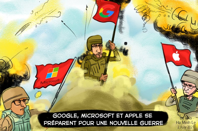 Google, Microsoft, Apple