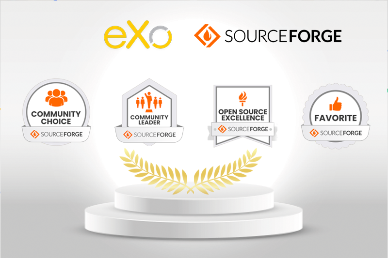 eXo Platform Wins 4 Awards from SourceForge