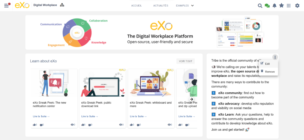 eXo sneak peek: The new "Content" Component to Facilitate Page ...
