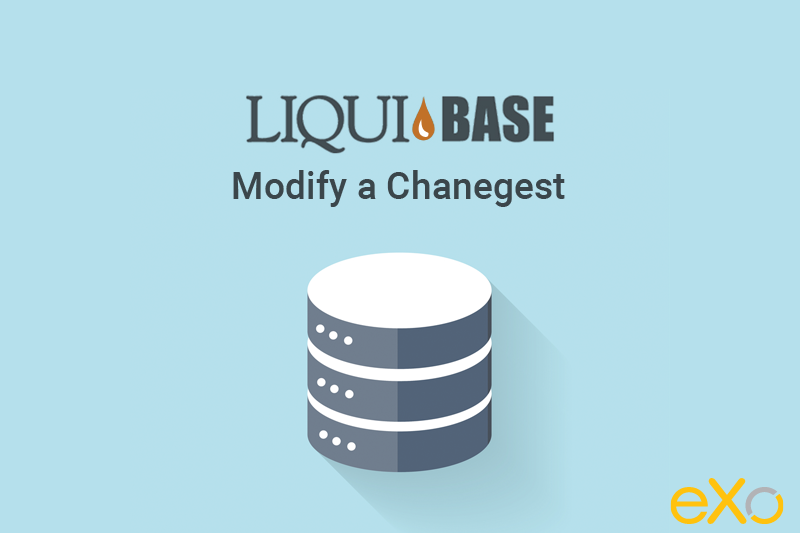 modify liquibase change set