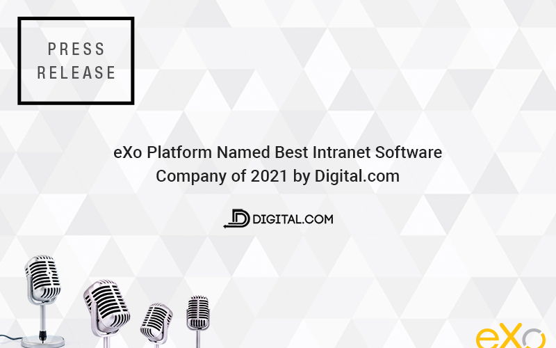 eXo Platform Named Best Intranet Software of 2021 by Digital.com