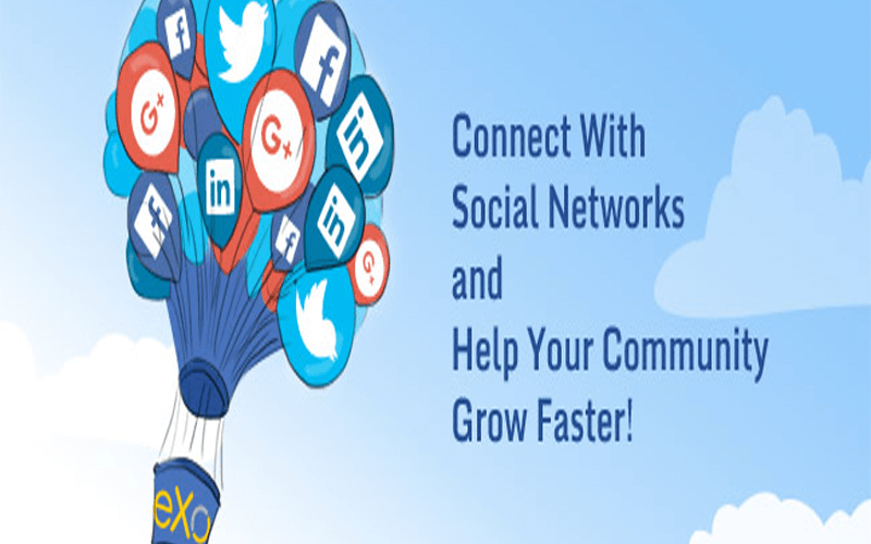 community-members-connect-eXo-Facebook-Google-LinkedIn-Twitter