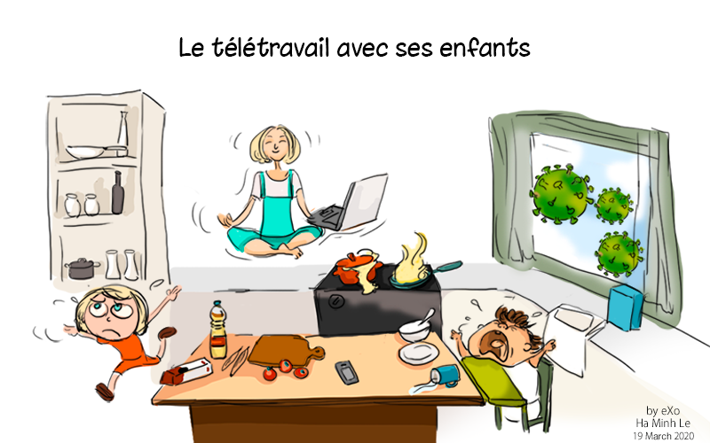 Coronavirus, Télétravail