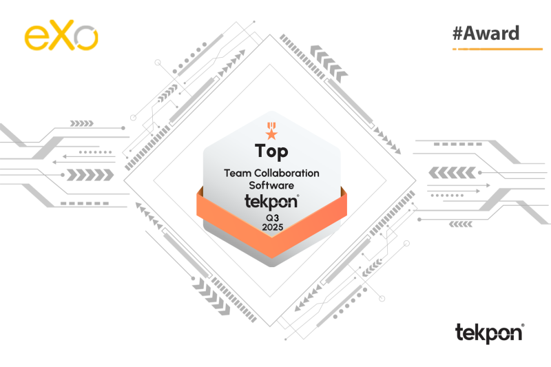 eXo Platform Nominated by Tekpon as a Top Team Collaboration Software2025