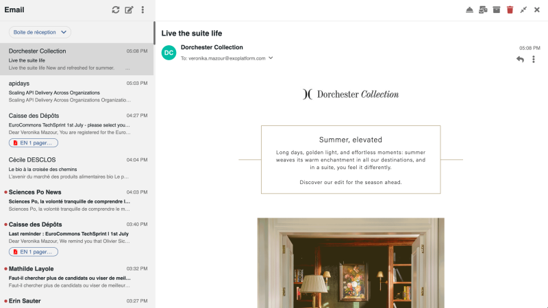 eXo-platform-7.2-email client extended full screen