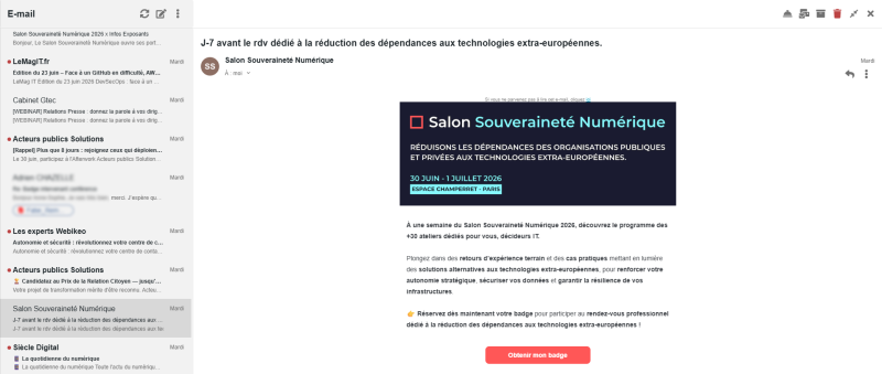 eXo-platform-7.2- email intégré à l’expérience eXo