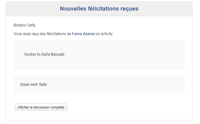 Notification par email - eXo Platform