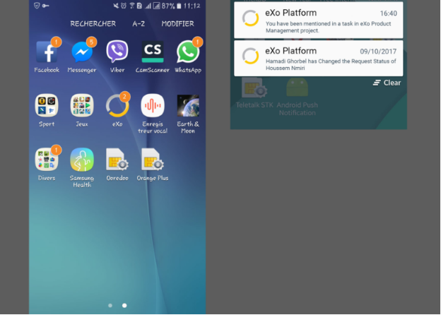 Notification Push sur mobile - eXo Platform